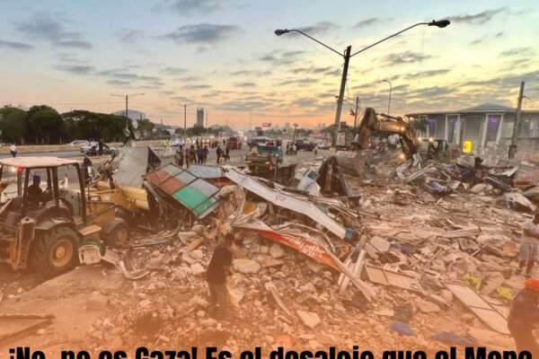 Mopc desaloja buhoneros del kilómetro 9 de la Duarte para finalizar obra