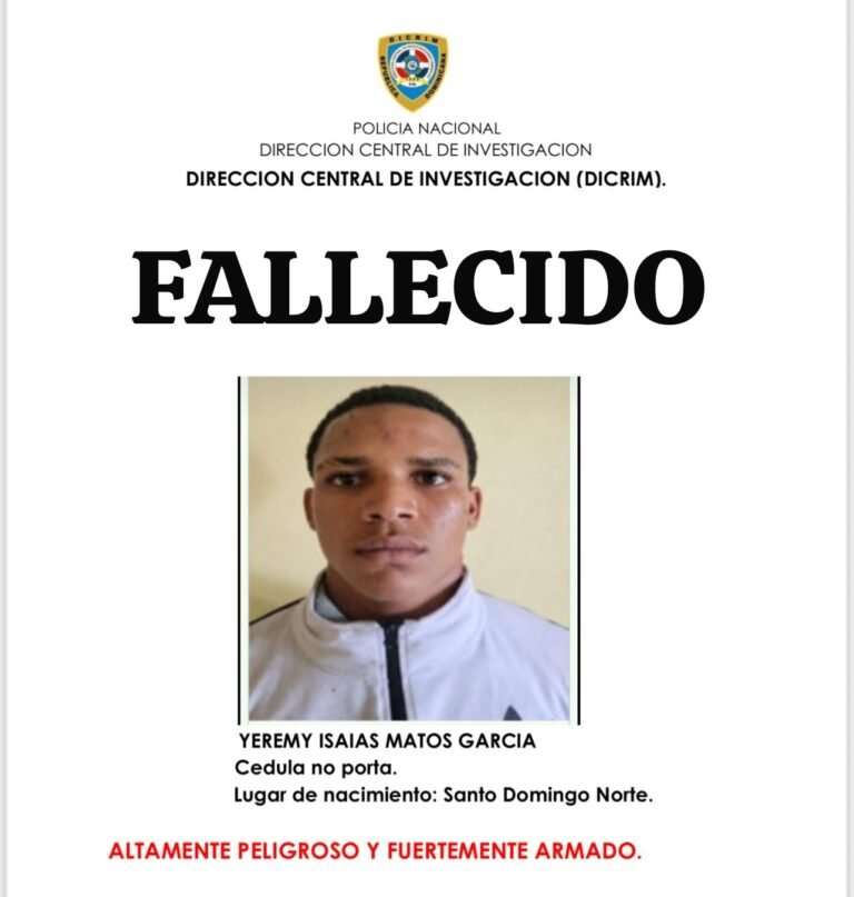Cae abatido en SDN reconocido delincuente "Yeremy", al enfrentar agentes policiales que lo buscaban tras su fuga de la cárcel Najayo-Hombres